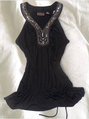 Vintage Y2K Bohemian Beaded Tank ✨